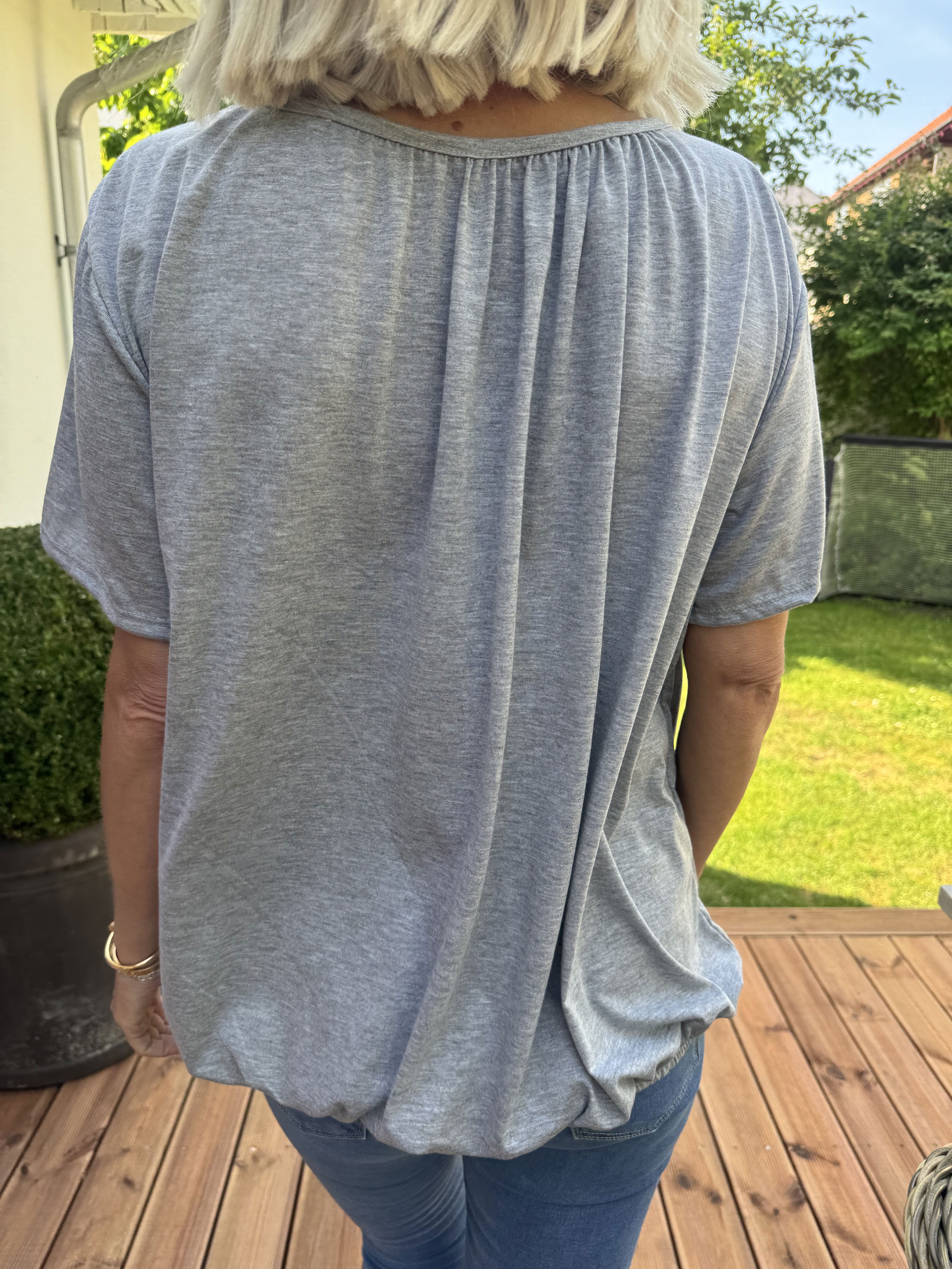 Miracle t-shirt - Basis t-shirt med elastik forneden (bestseller)